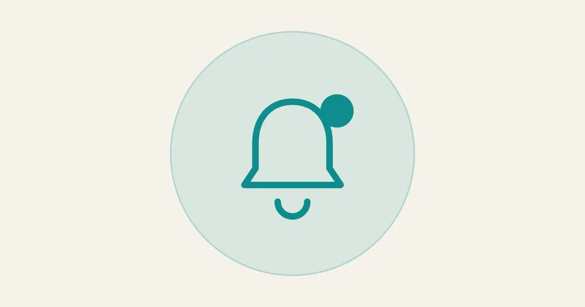 Ícone de sino de notificação