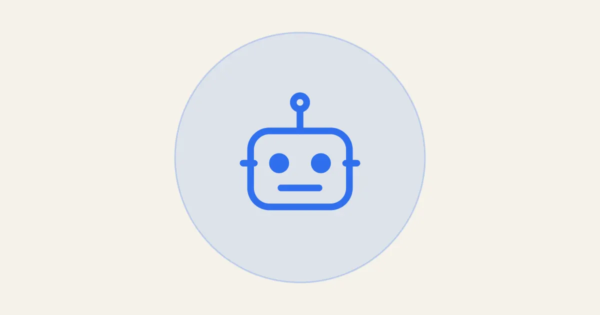 Ícone de robô de atendimento
